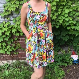 Funky comic book sundress